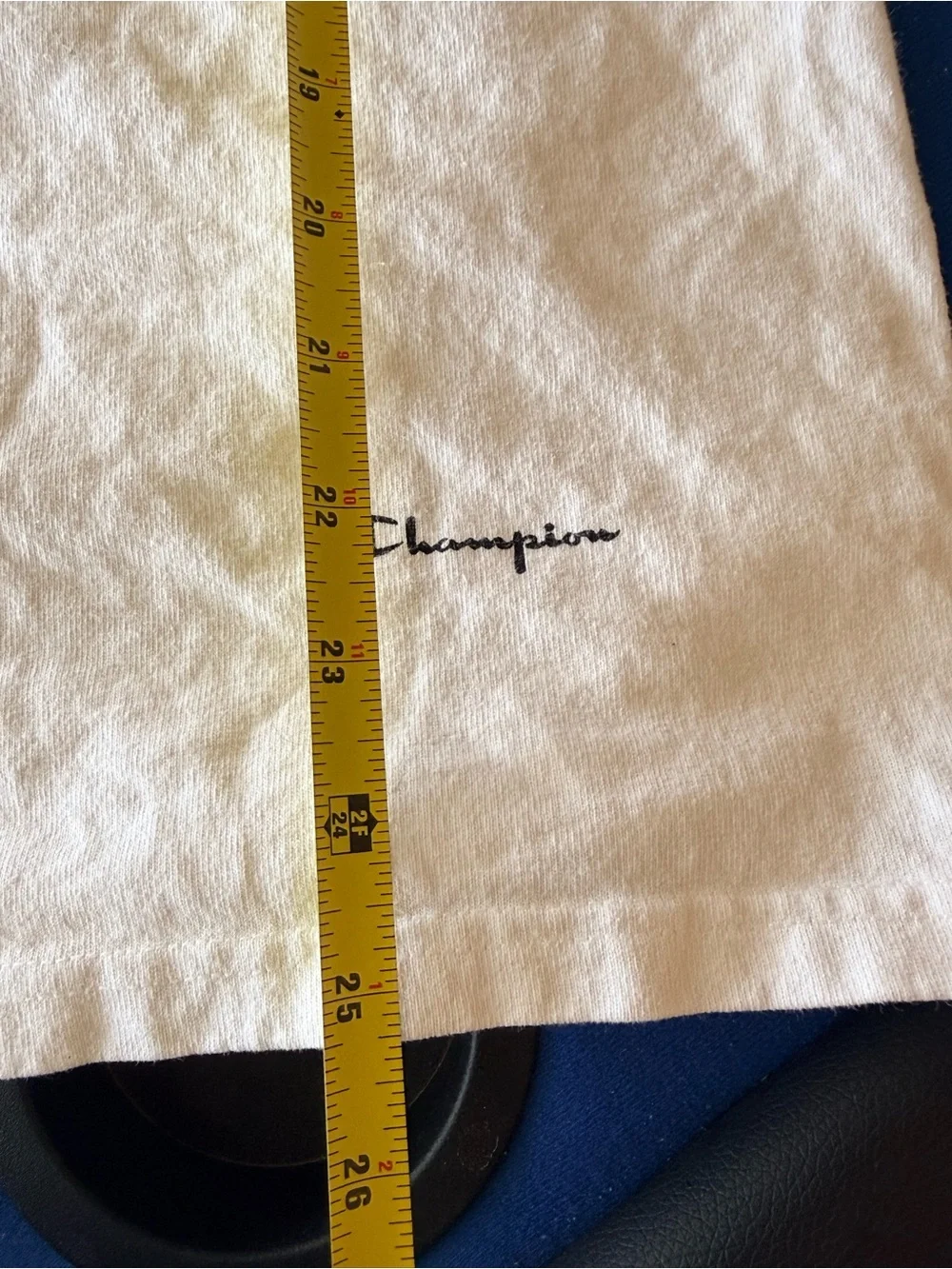 Champion White Short Sleeve Tee with Mini Logo Print - Picture 4 of 4
